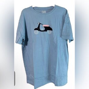 Queer Eye T-shirt with Vespa blue nwt